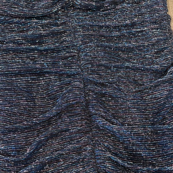 City Studio Blue Patterned Dress - Picture 3 of 5